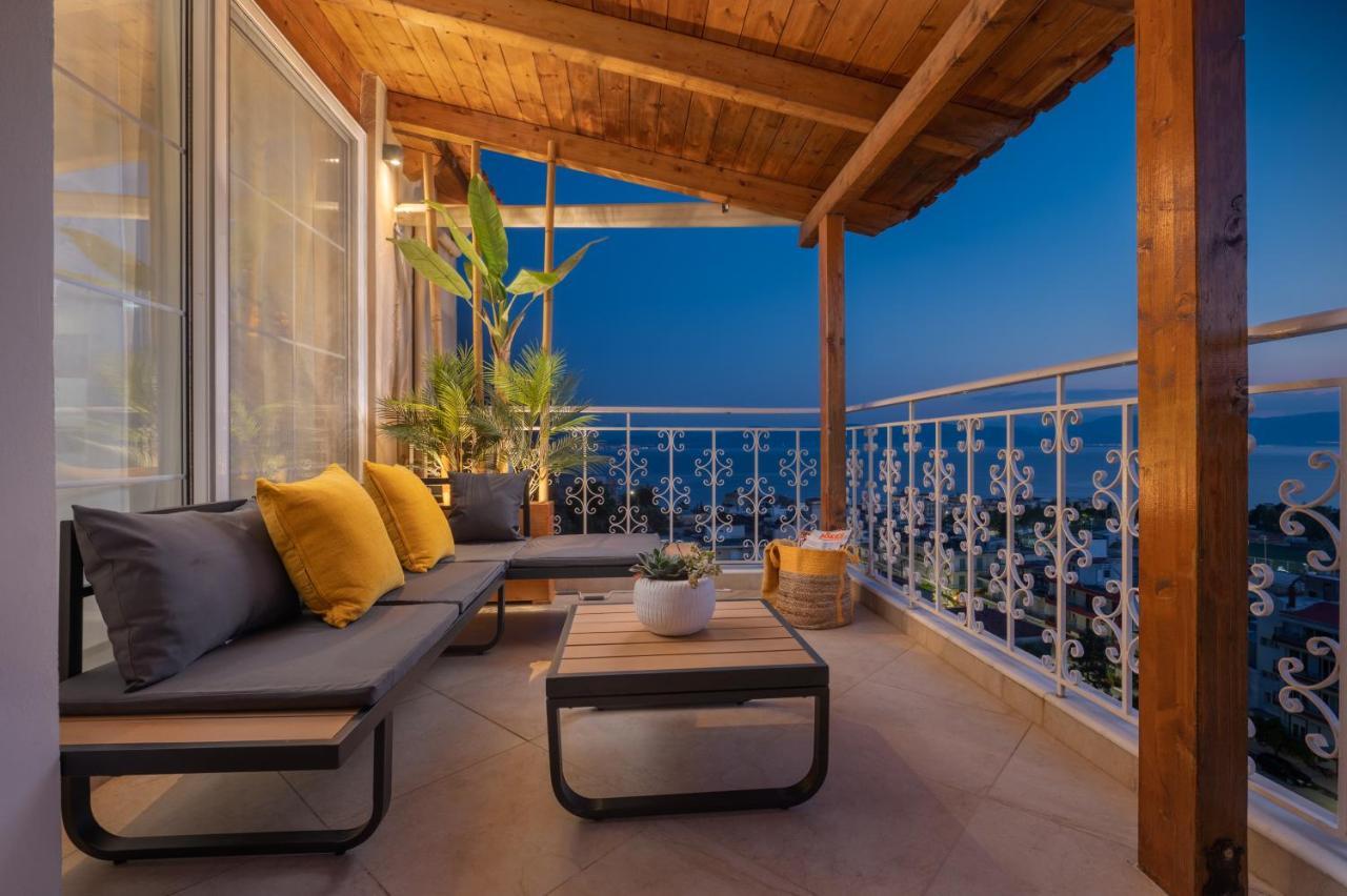 Panoramic View!Penthouse 120Qm Of Sea & Mountain Βίλα Λουτρά Αιδηψού Εξωτερικό φωτογραφία