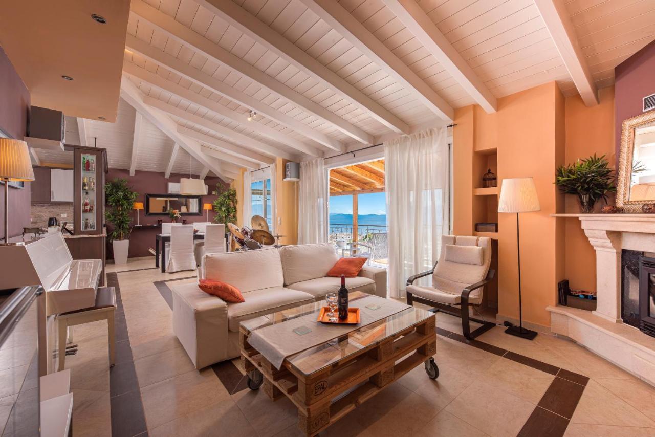 Panoramic View!Penthouse 120Qm Of Sea & Mountain Βίλα Λουτρά Αιδηψού Εξωτερικό φωτογραφία