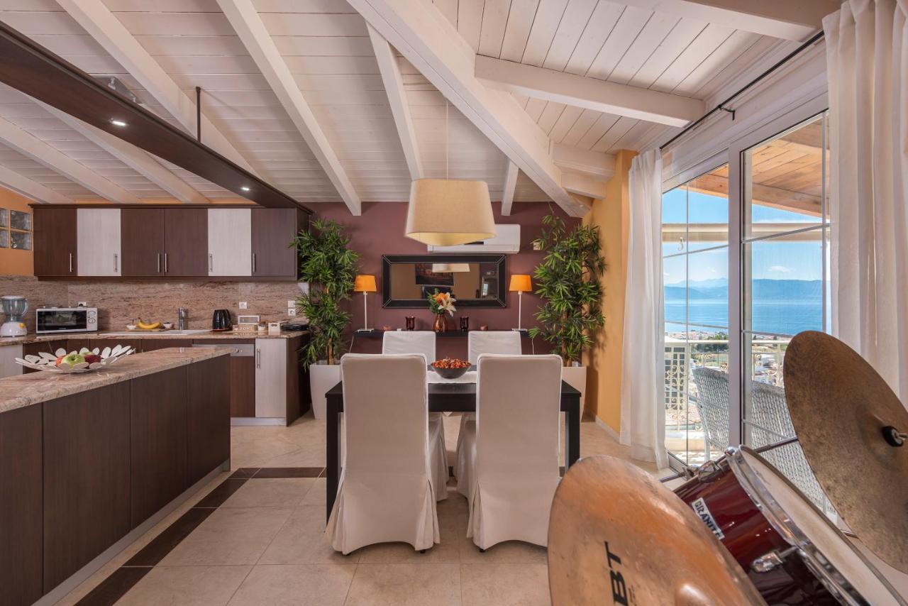 Panoramic View!Penthouse 120Qm Of Sea & Mountain Βίλα Λουτρά Αιδηψού Εξωτερικό φωτογραφία